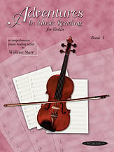 Adventures in Music Reading Violin string method book cover